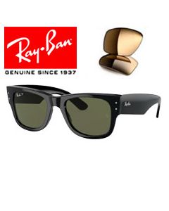 2x Lentilles de Remplacement Originales > Ray-Ban 0840S - Mega Wayfarer